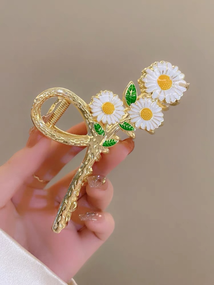 Sunflower Bouquet Metal Hair Claw