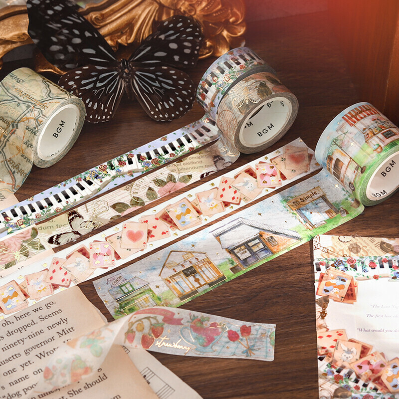 日本BGM．生活系列 金箔紙膠帶 2023年3月新品