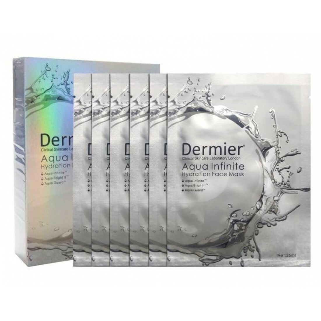 Dermier Aqua Infinite Hydration Face Mask 水肌解渴面膜 6pcs
