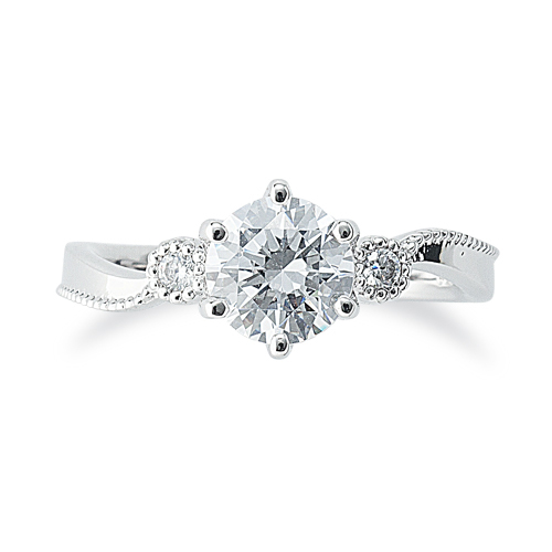 PT900鉑金天然鑽石戒指托 (RS32J02B292)