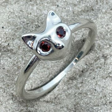 BBM Gazing Cat Ring