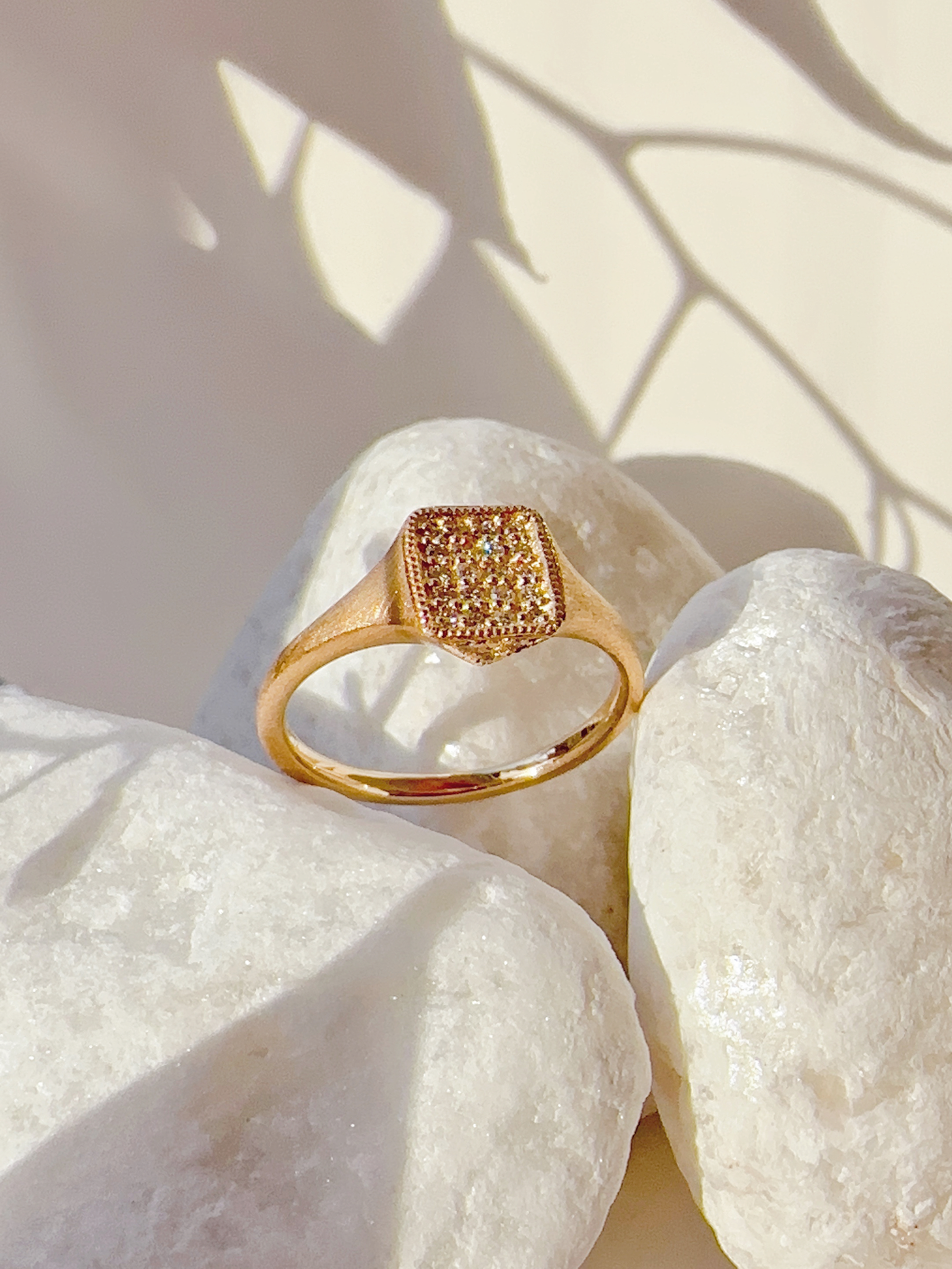 Diamond Pave Ring / Square