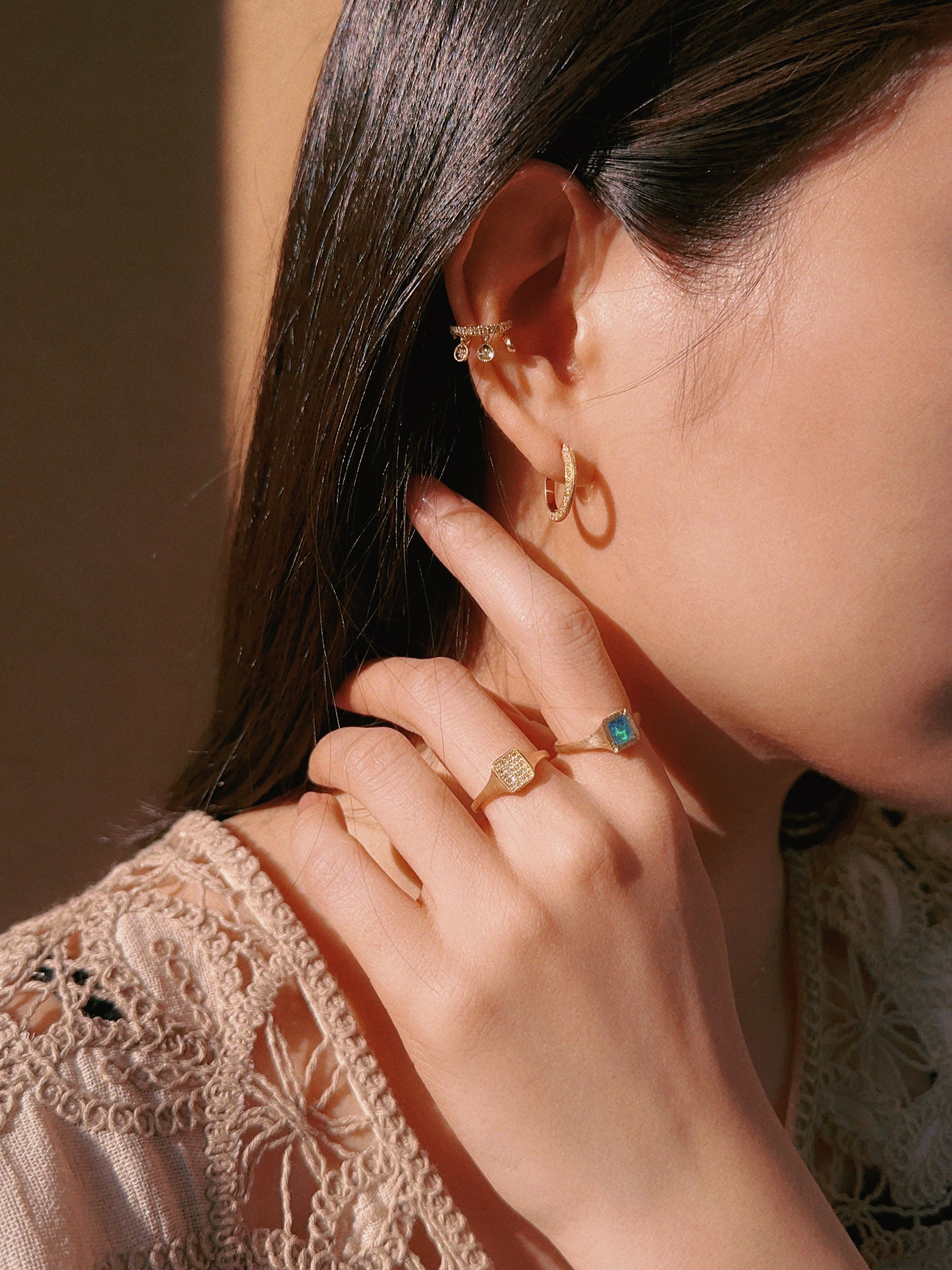 Diamond Pave Ring / Square