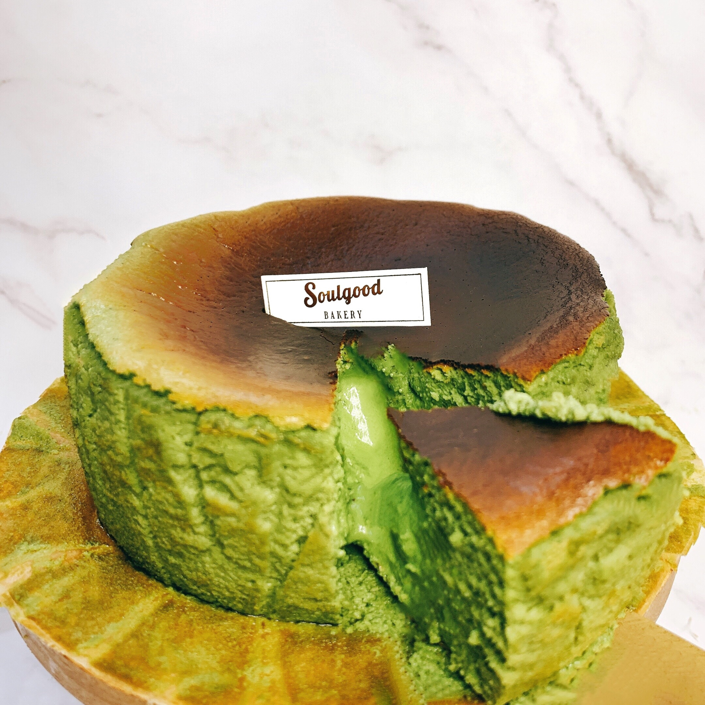 Japanese Matcha Basque Burnt Cheesecake