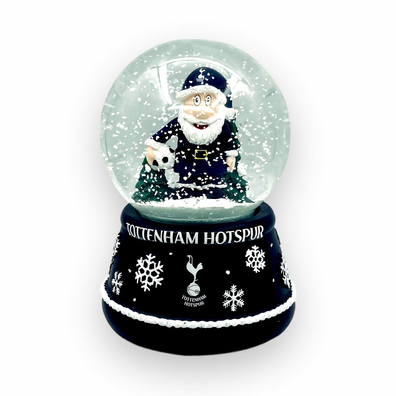 熱刺藍色聖誕雪景球