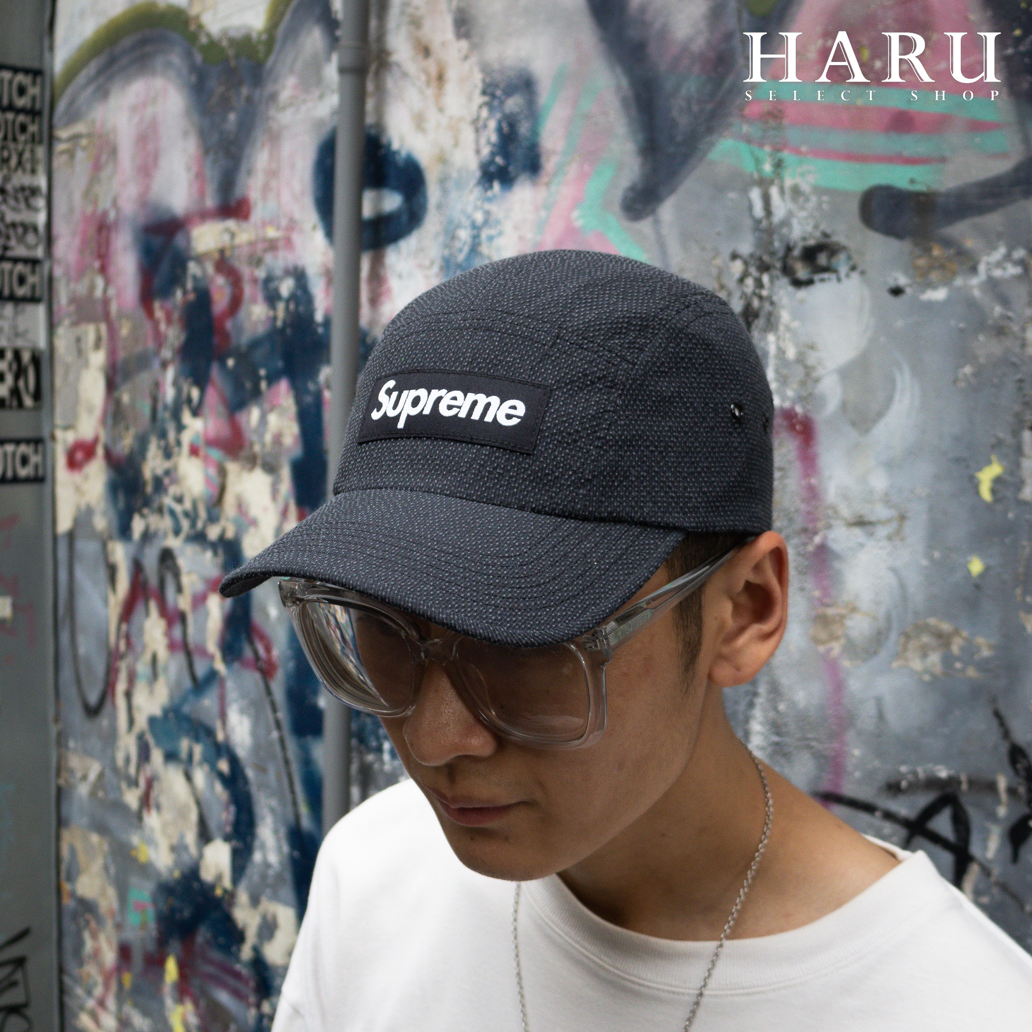 SUPREME KEVLAR CAMP CAP 亞麻布帆布BOX LOGO 五分帽老帽