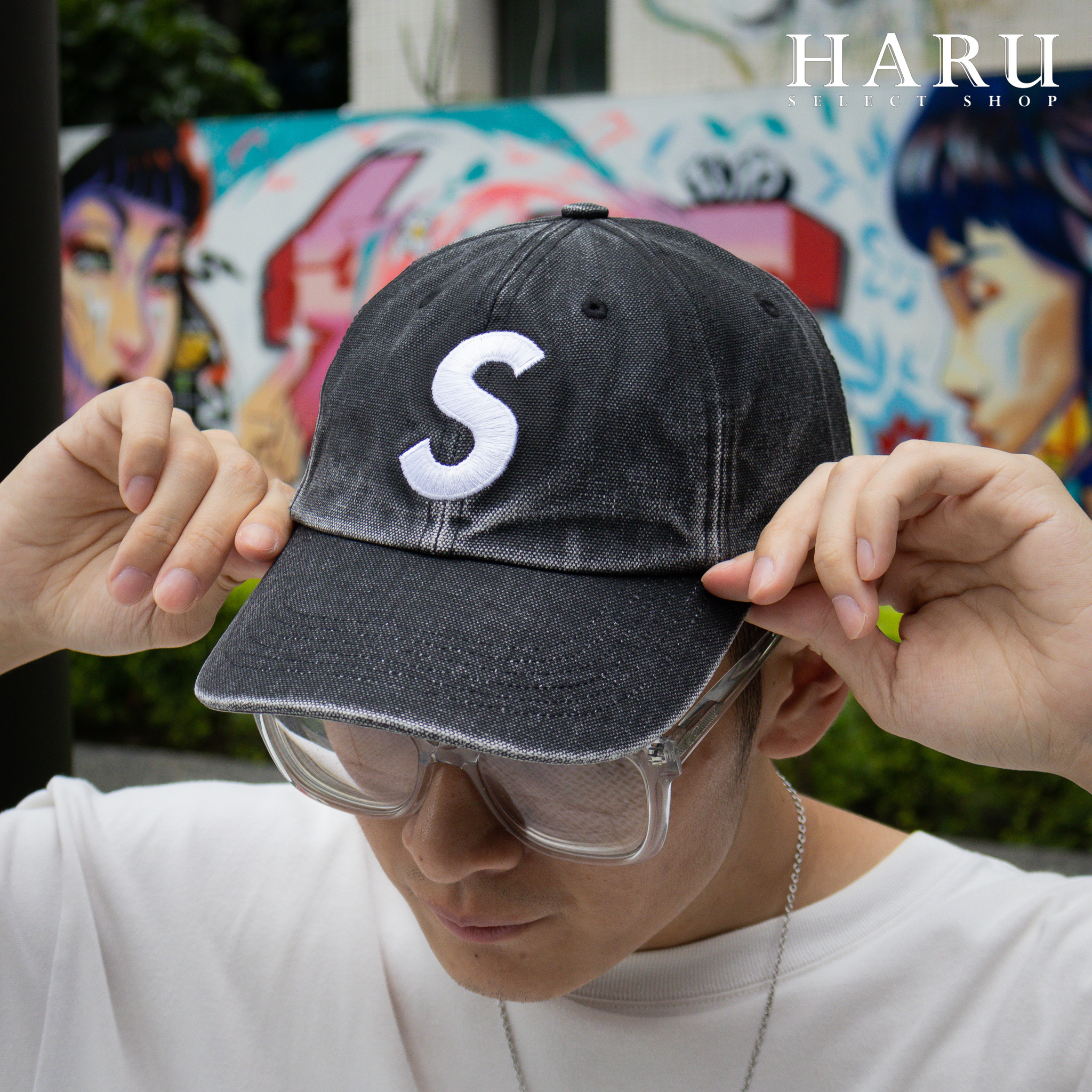 メンズシュプリーム Pigment Print S Logo 6-Panel ナチュラ - キャップ