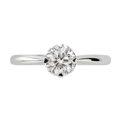 PT900鉑金天然鑽石戒指托 (RS32J03B391)