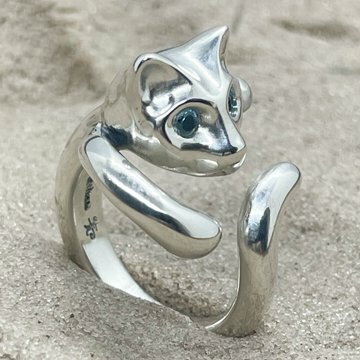 BBM 貓咪戒（Blue Topaz Eyes）