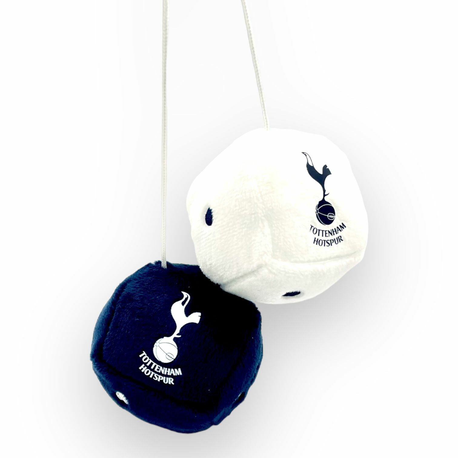 熱刺藍白色骰仔車飾