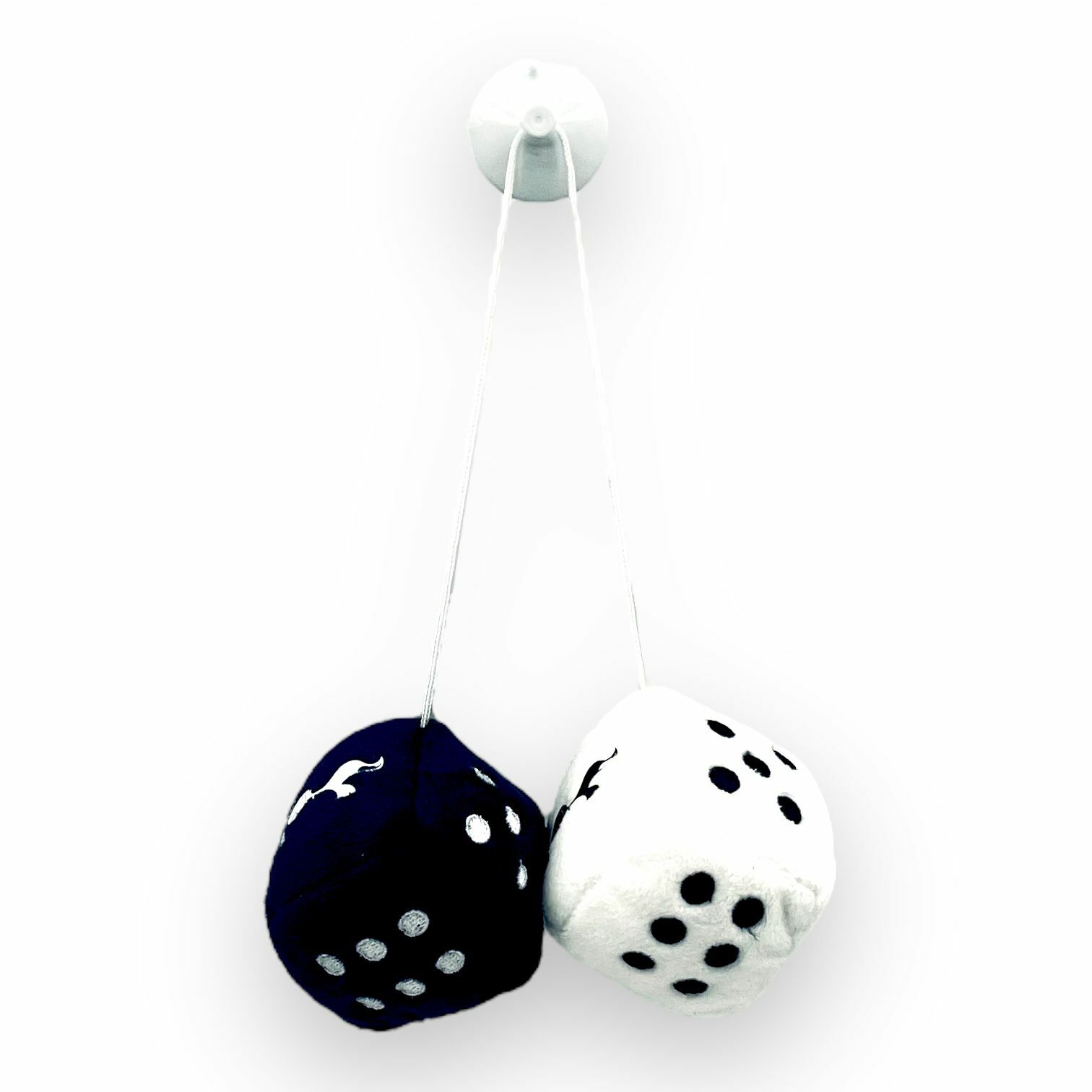 熱刺藍白色骰仔車飾