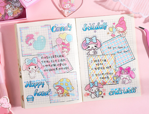 三丽鸥甜宠限定手账贴纸（100枚）