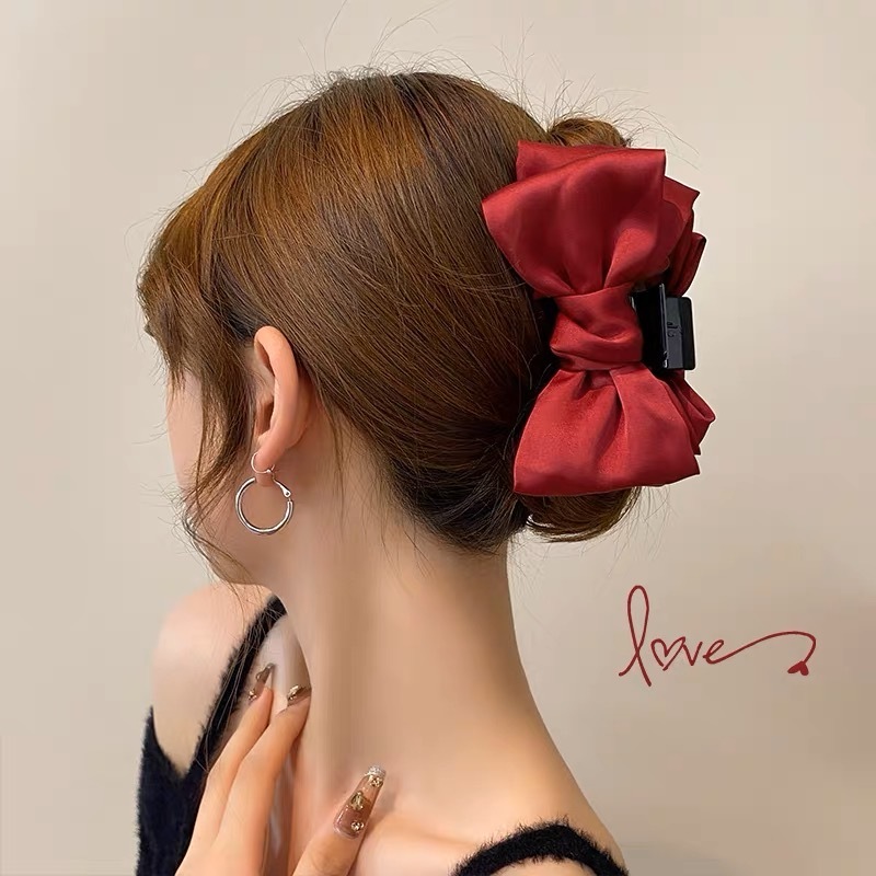 Satin Ribbon Hair Claw