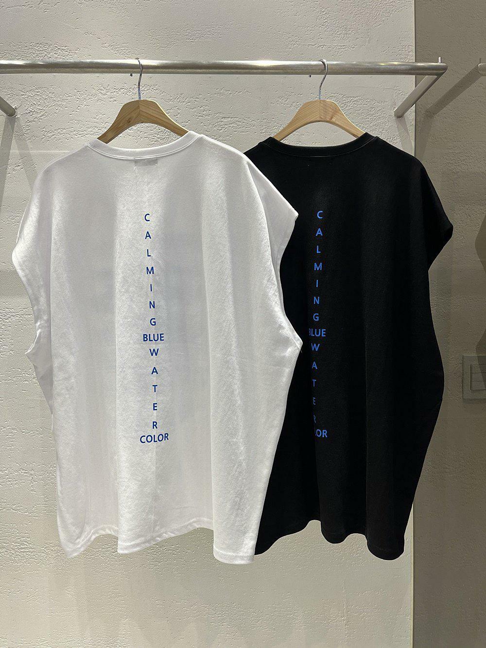 OverSize英文字圖案背心 10.GVTY-005V