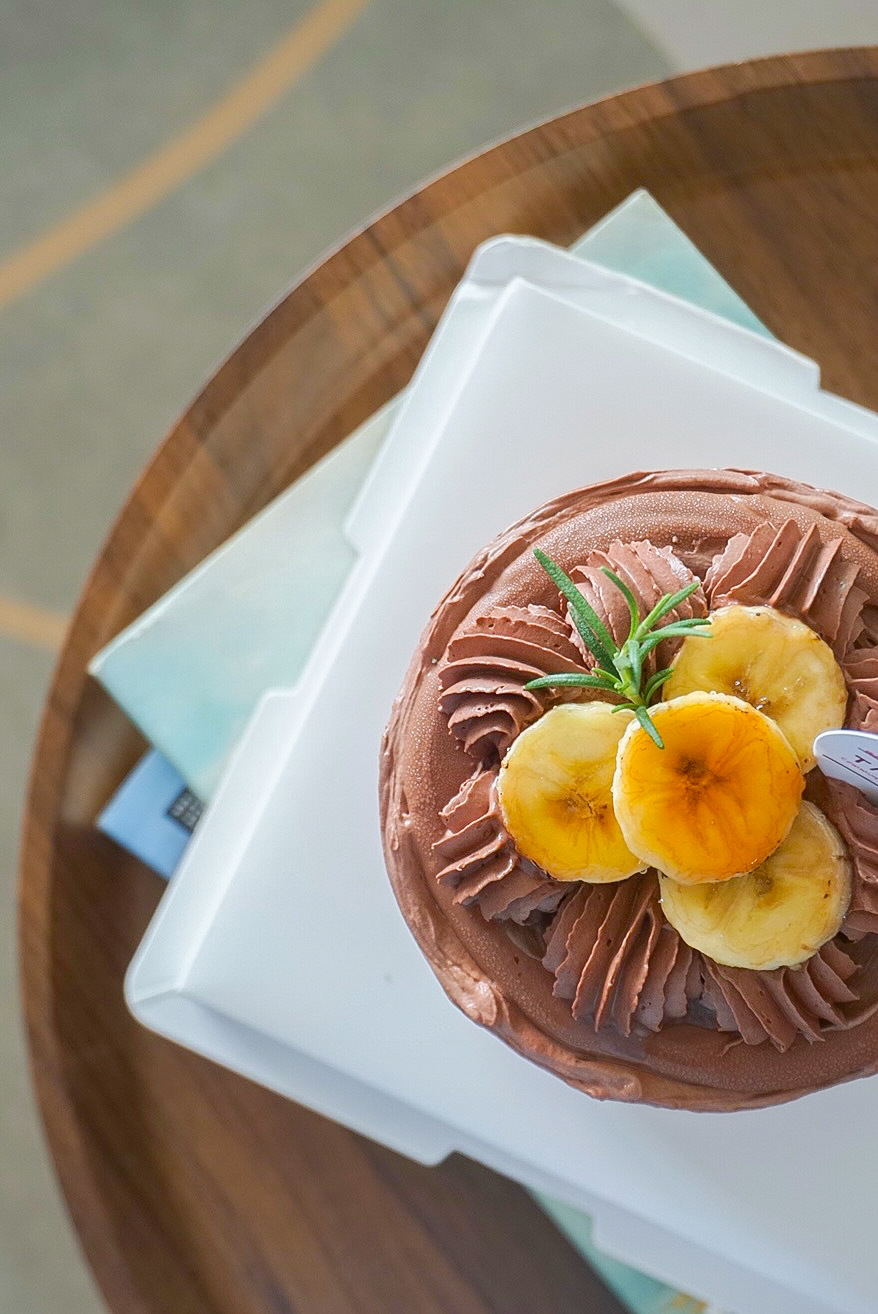 朱古力香蕉法式燉蛋奶油蛋糕