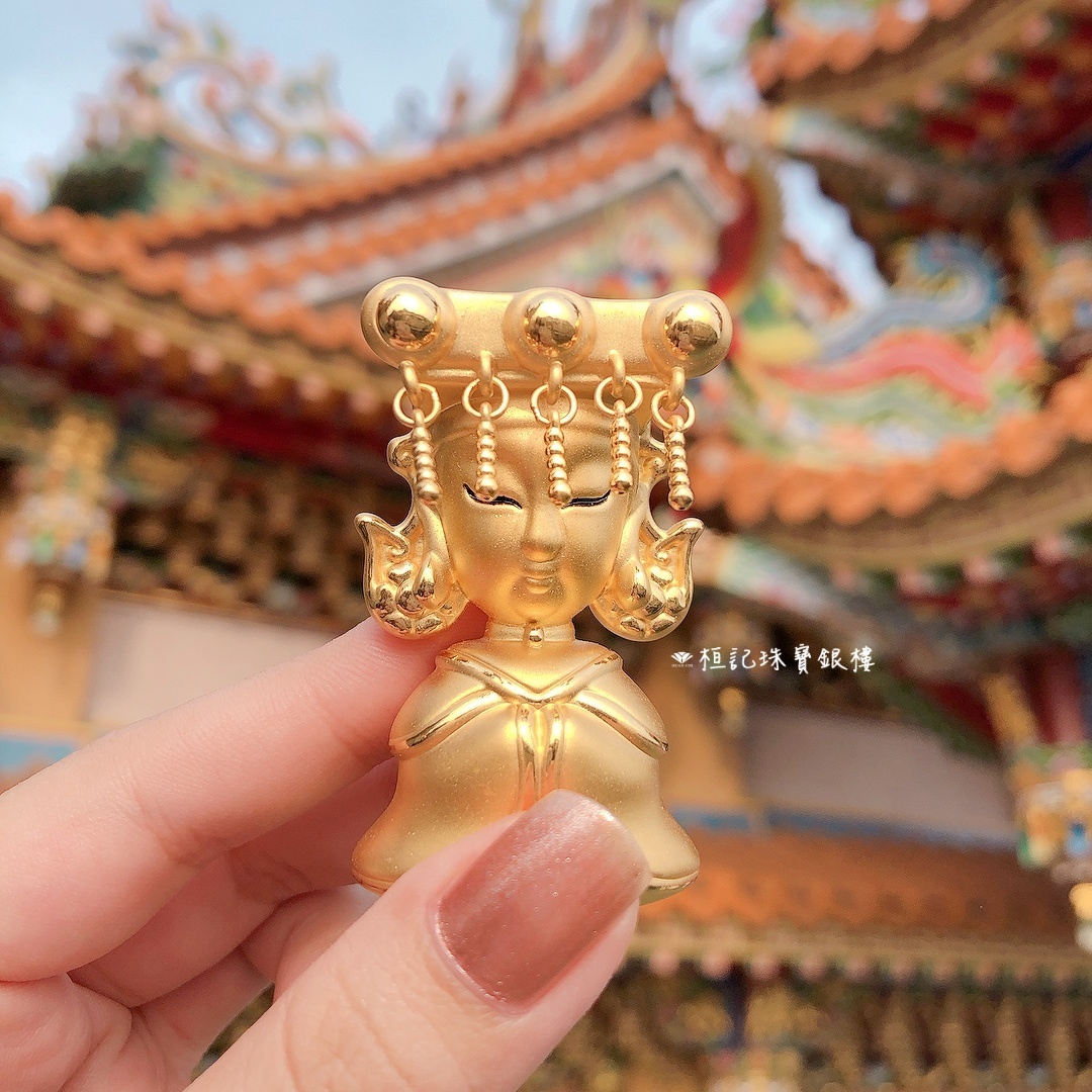 大甲媽祖 黃金擺件