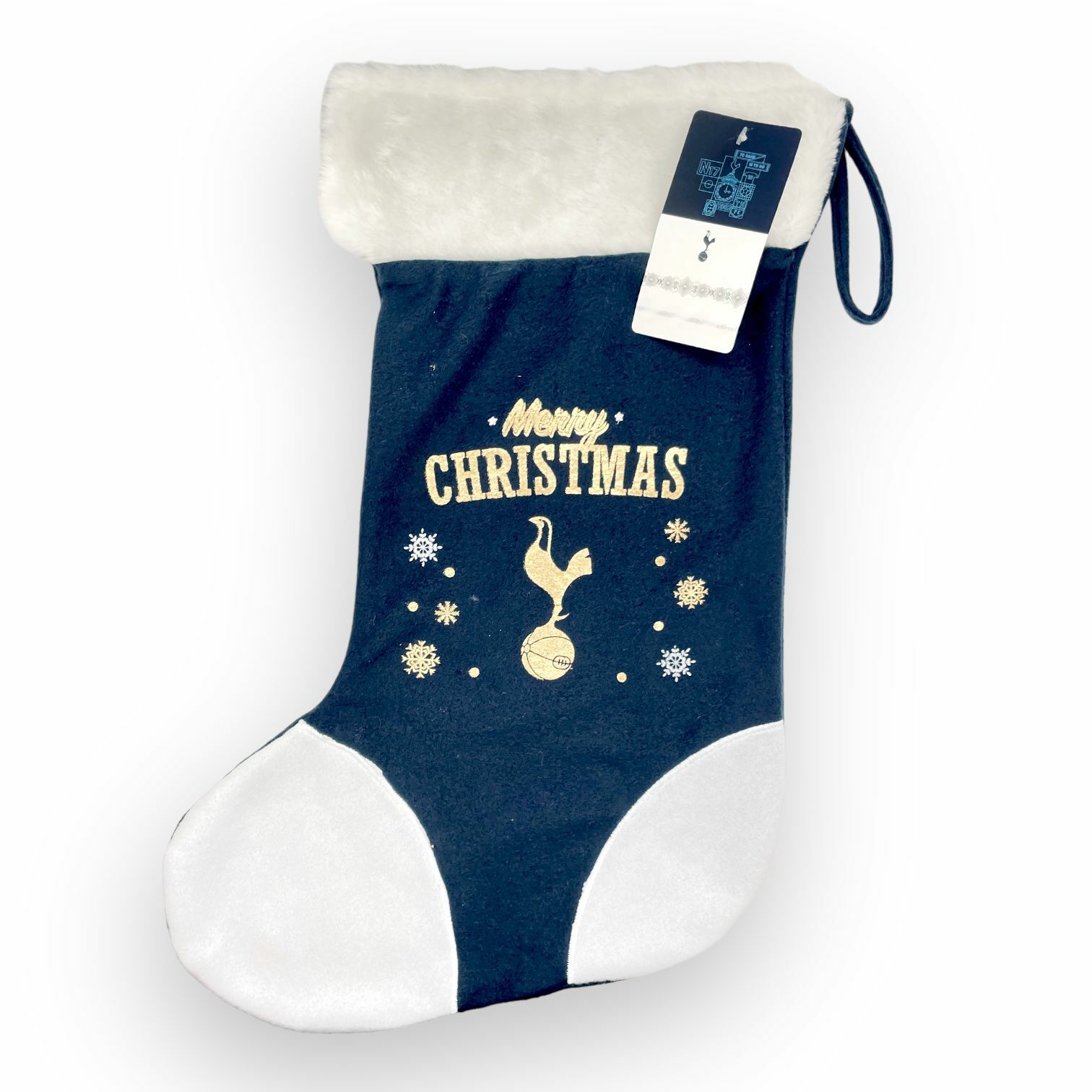 熱刺藍金色聖誕襪