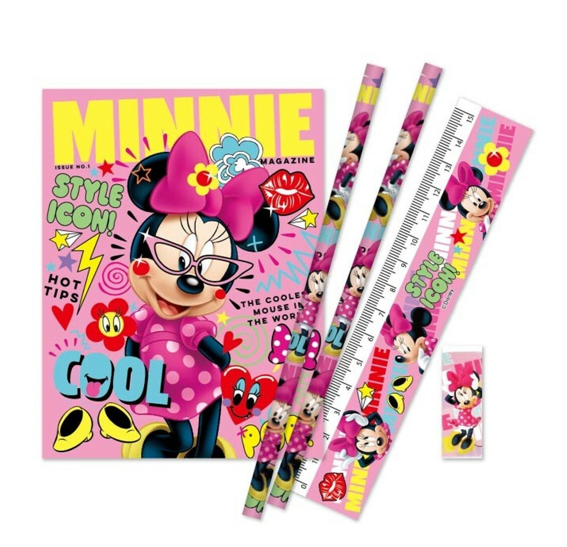迪士尼米奇 - 文具套裝-米妮(5P)(日本直送)