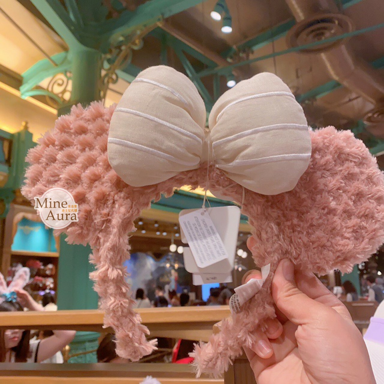 雪莉玫 ShellieMay 絨毛 立體耳朵 造型 髮圈 髮箍 -上海迪士尼樂園