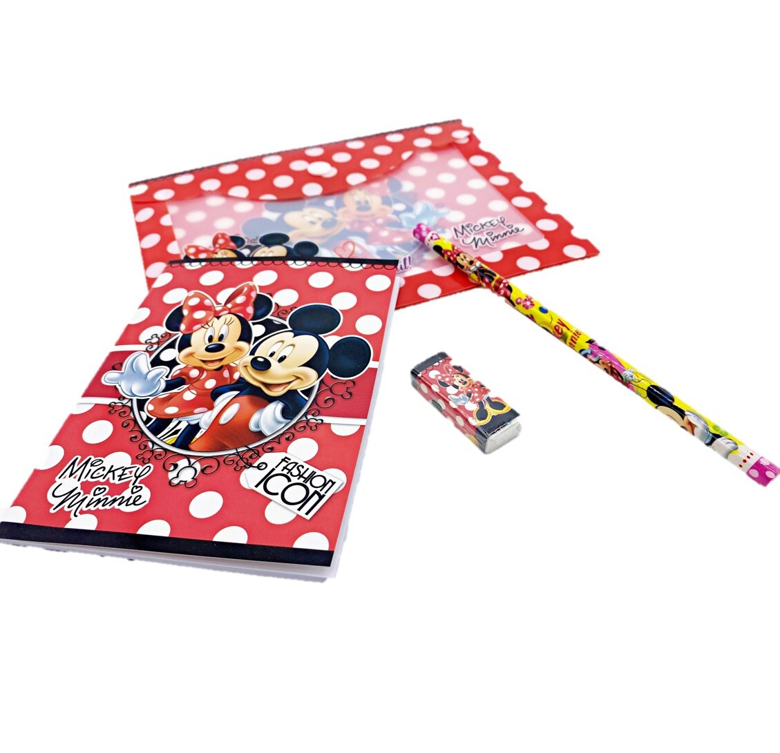 迪士尼米奇- 文具套裝-米奇米妮(4P)(日本直送)