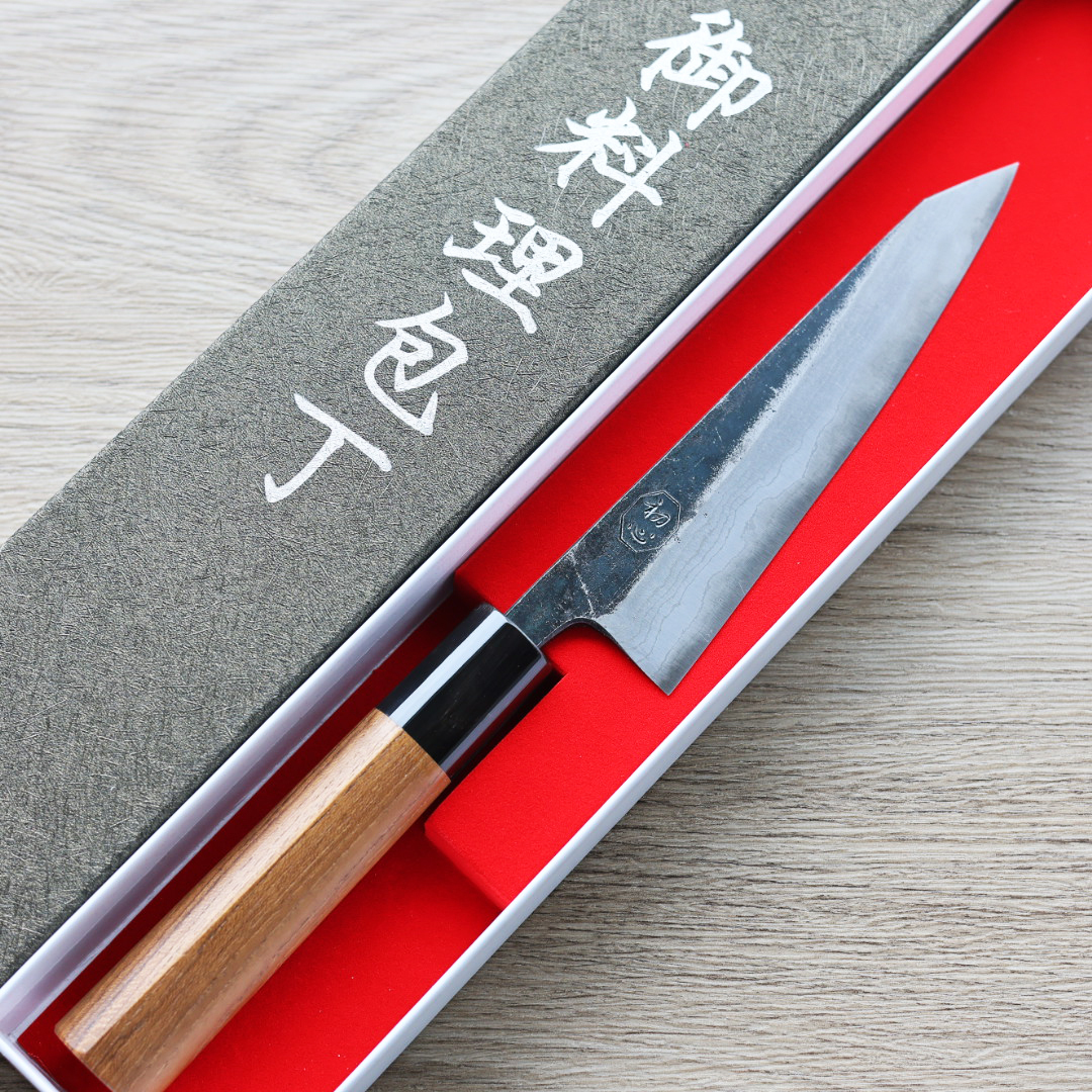 土佐打刃物 初心 骨刻 150mm 青紙鋼 黑打雲隱