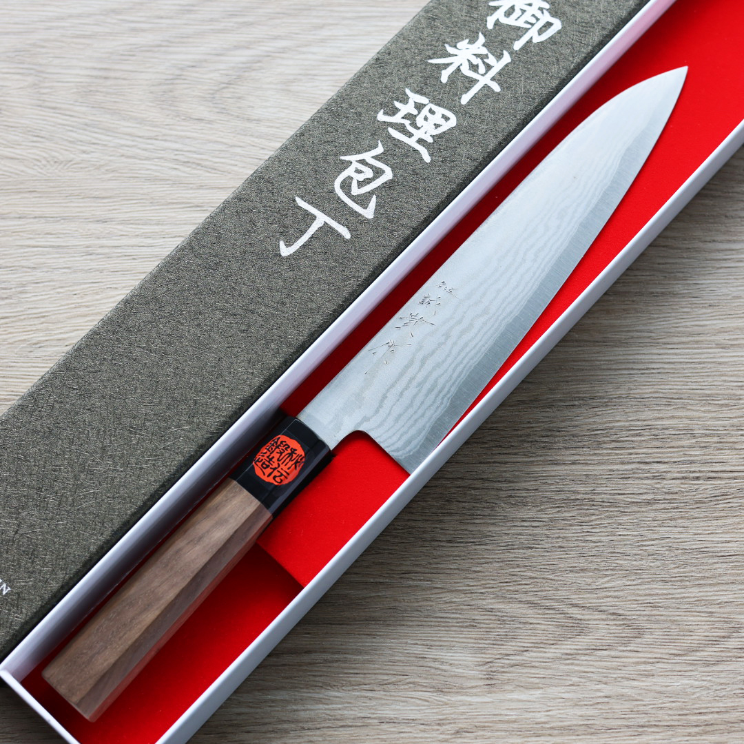 田中一之刃物製作所 誠貴作 ブラックダマスカス　sg2 牛刀　210mm 田中一之刃物製作所 誠貴作 ブラックダマスカス sg2 牛刀 210mm 田中