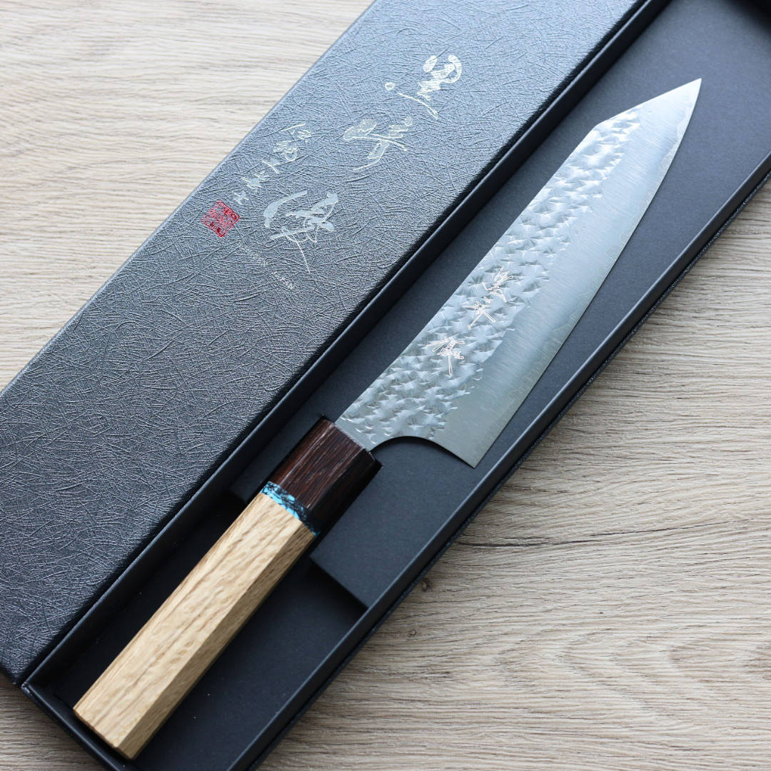 黑崎優 閃光 文化刀 165mm SG2粉末HSS鋼 綠松石環柄