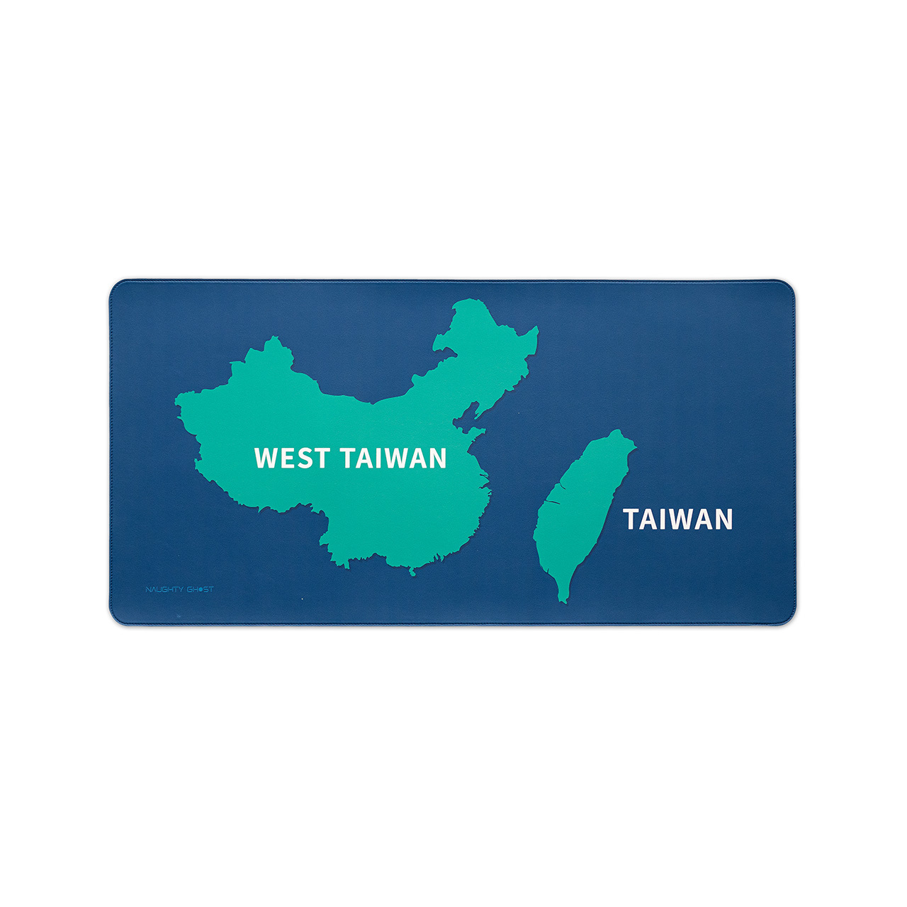 莫蘭墊【台灣地圖】雙面用寫字皮革桌墊