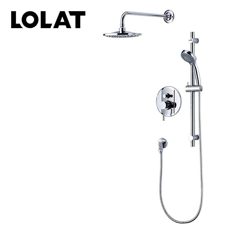 LOLAT單槍崁入式二出水龍頭-鉻色SCP0915G (期貨商品，請洽客服)