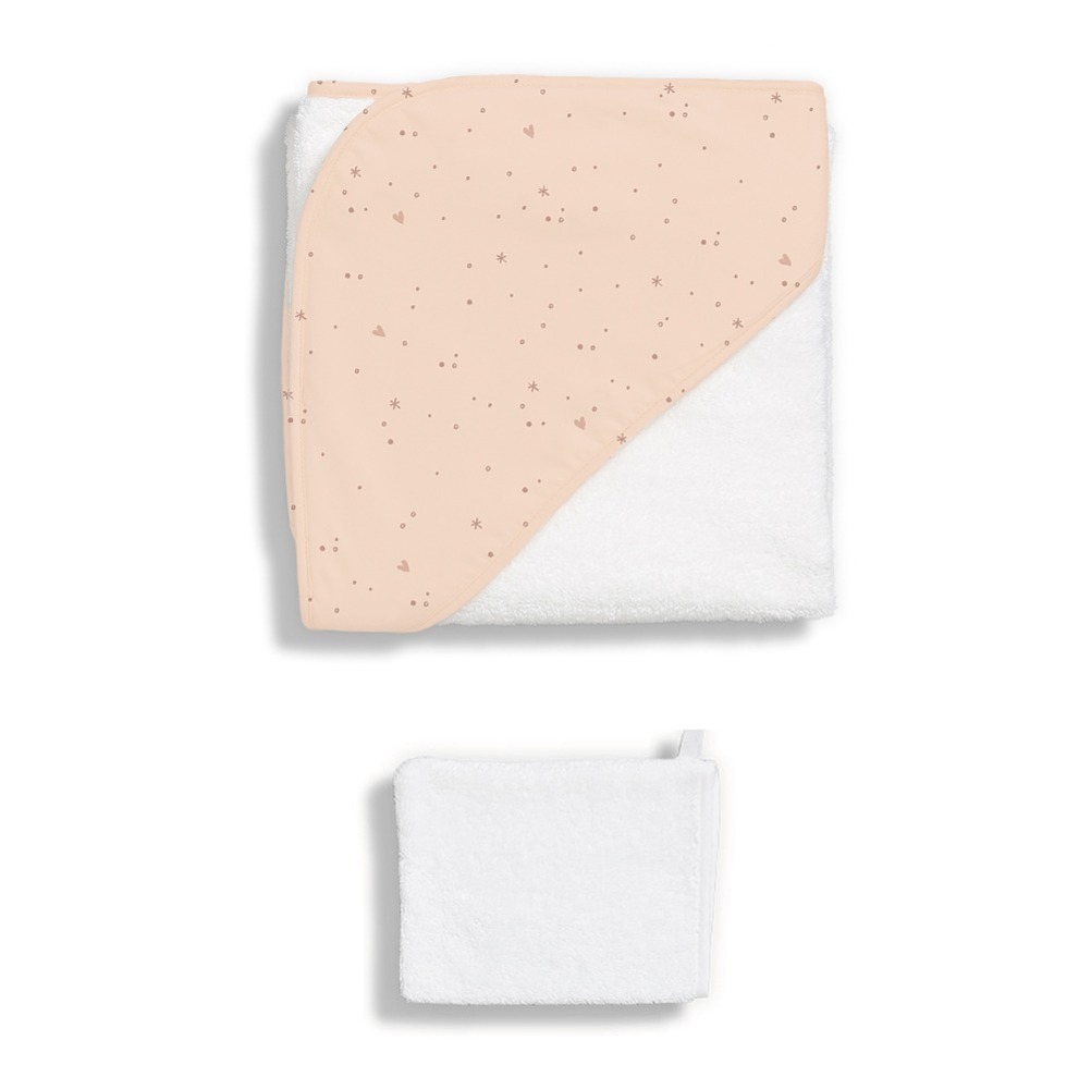 Gloop 純棉連帽浴巾 / 粉粉甜心