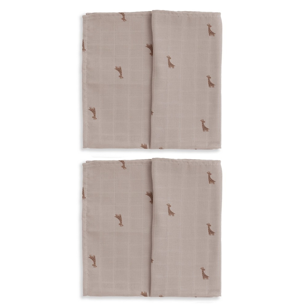 Gloop 有機棉紗布巾兩件組 / 貝比長頸鹿
