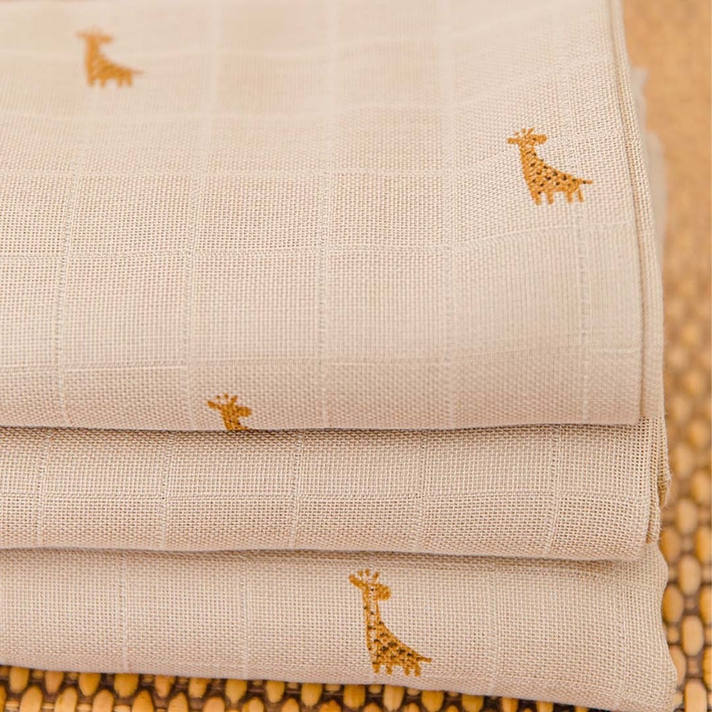 Gloop 有機棉紗布巾兩件組 / 貝比長頸鹿