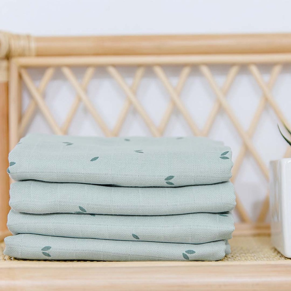 Gloop 有機棉紗布巾三件組 / 青青小草