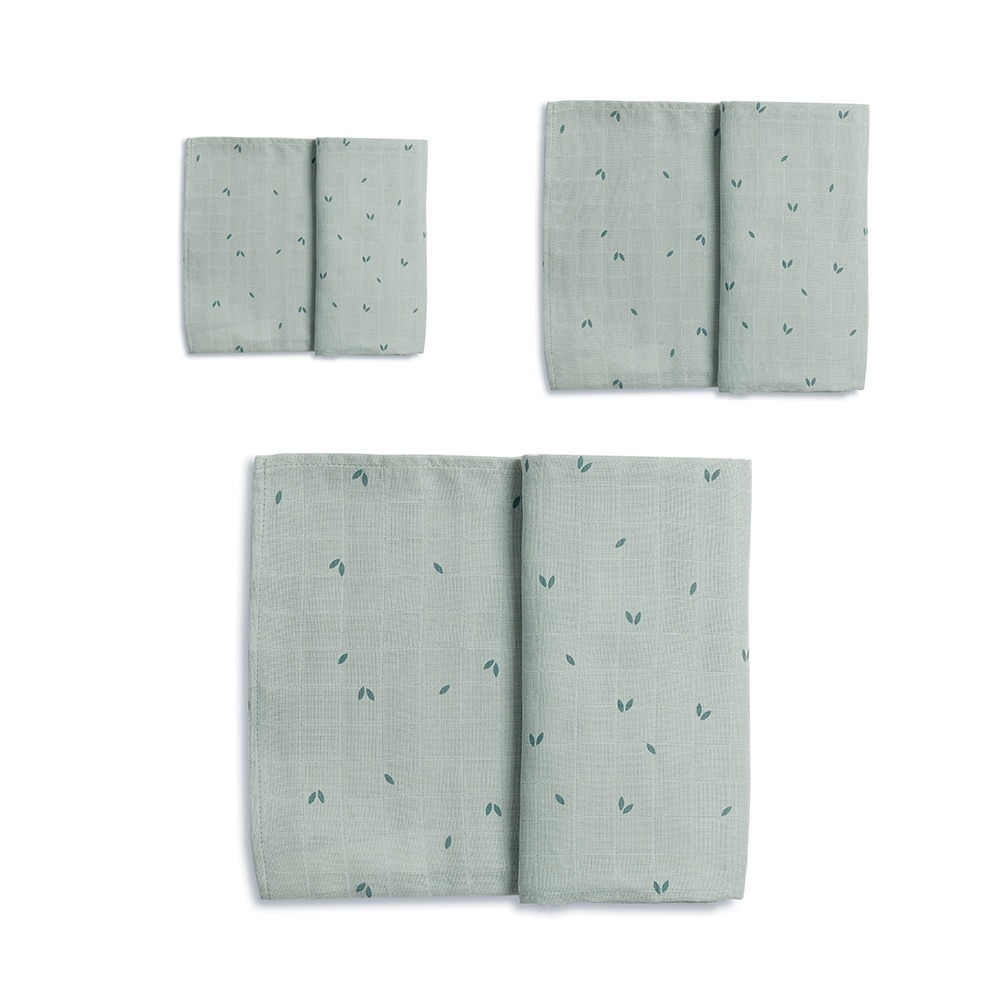 Gloop 有機棉紗布巾三件組 / 青青小草