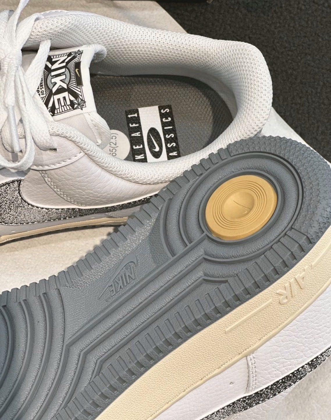 Nike Air Force 1 Low Classics 金屬灰 奶油底 HipHop 50週年