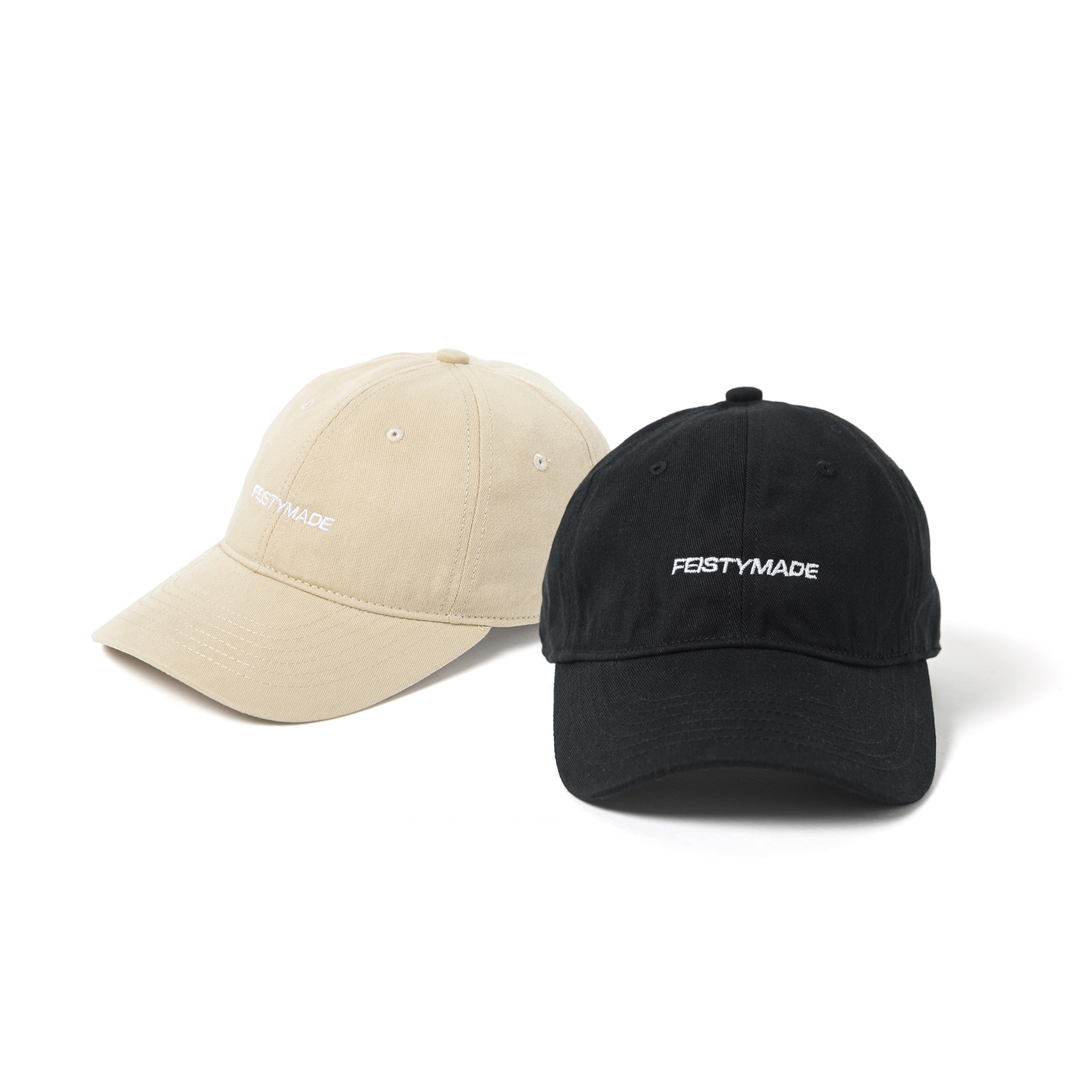 FEISTY 24SS FEISTYMADE CAP 電繡字體老帽 黑色 卡其色 FS-CP-30 31 [台灣現貨]