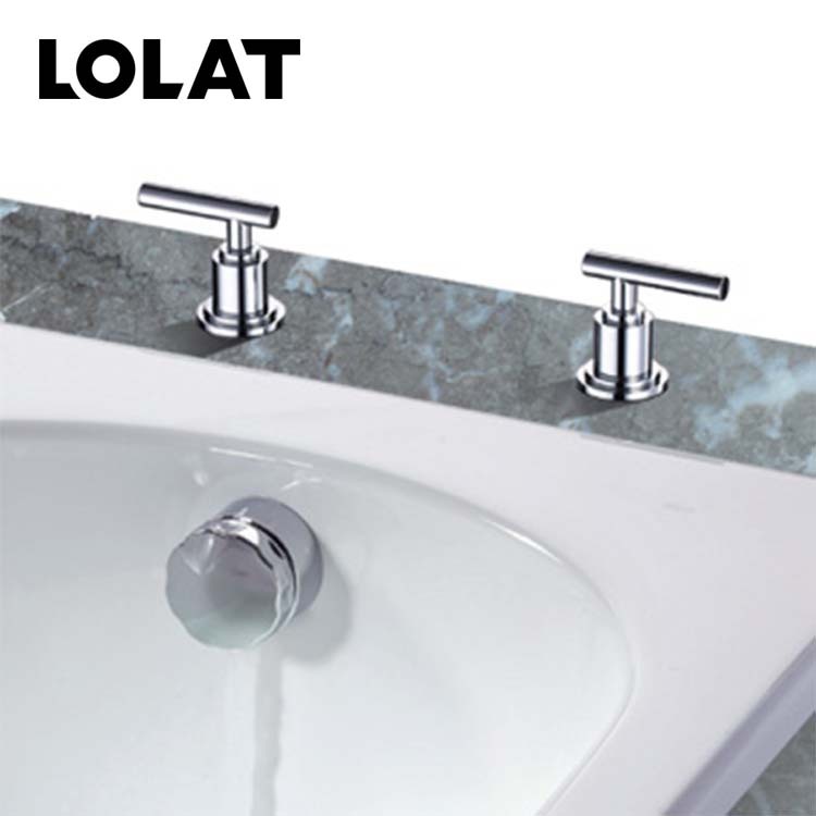 LOLAT三件式浴缸出水水龍頭-鉻色TUP1334 (期貨商品，請洽客服)