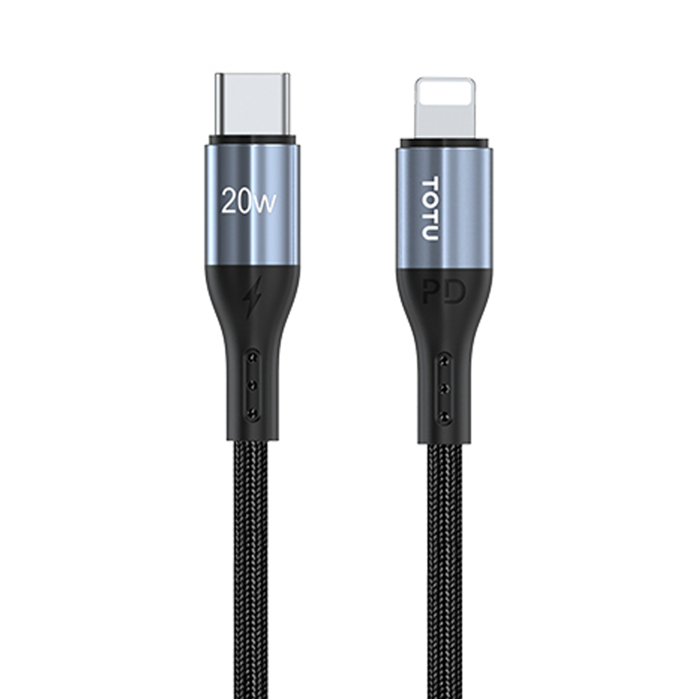 TOTU 拓途 PD/Lightning/Type-C/iPhone充電線傳輸線編織快充線 極速2代 50cm