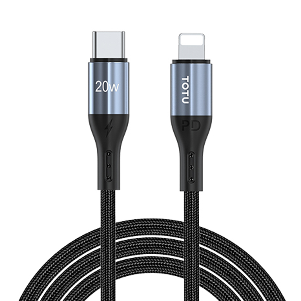 TOTU 拓途 PD/Lightning/Type-C/iPhone充電線傳輸線編織快充線 極速2代 2M