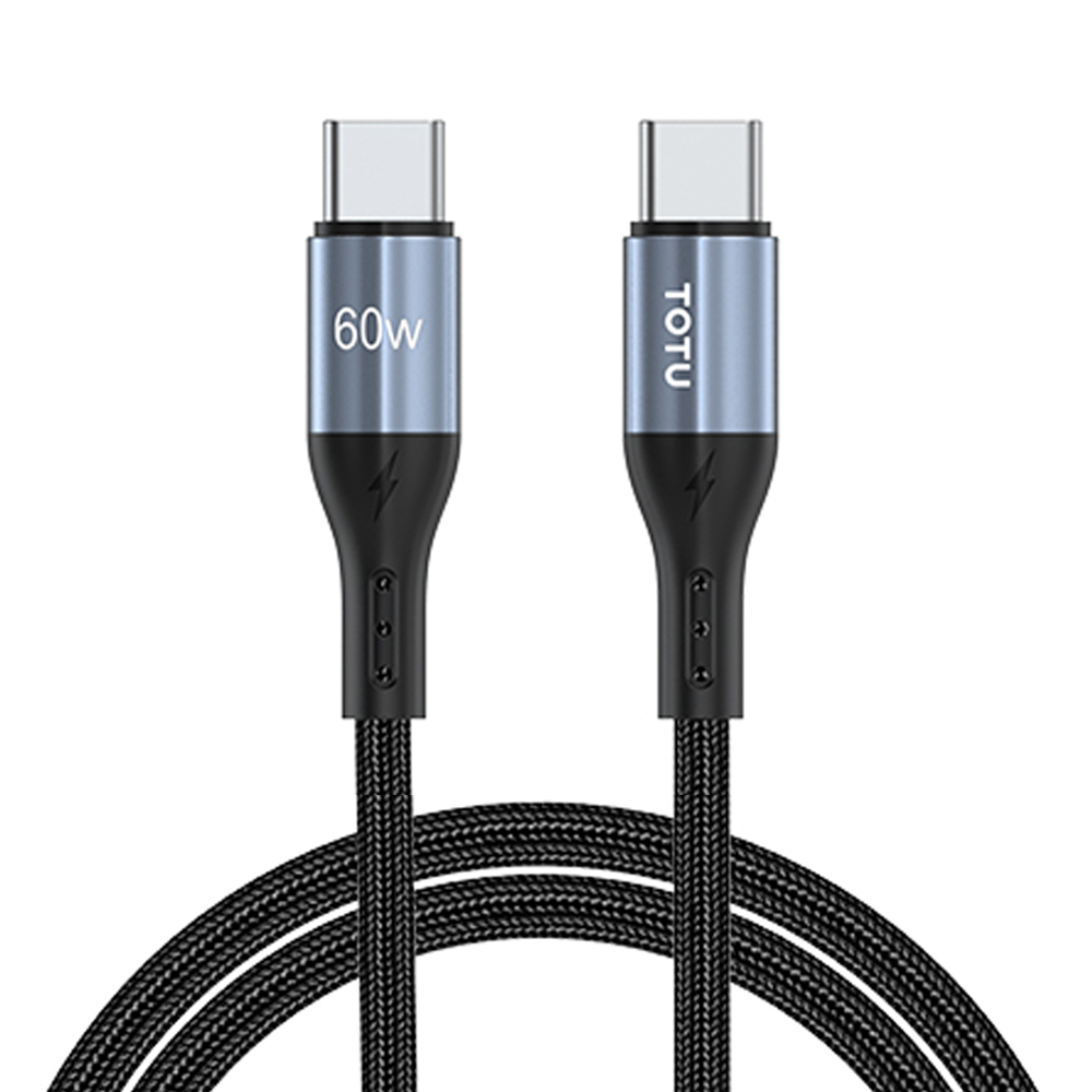 TOTU 拓途 雙Type-C/PD充電線傳輸線編織快充線閃充線 極速2代 1.2M