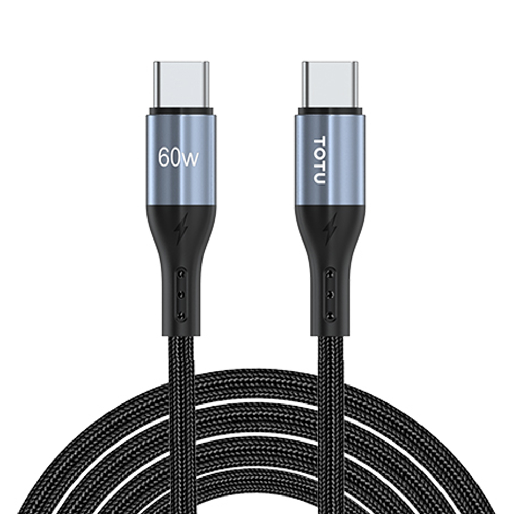 TOTU 拓途 雙Type-C/PD充電線傳輸線編織快充線閃充線 極速2代 3M