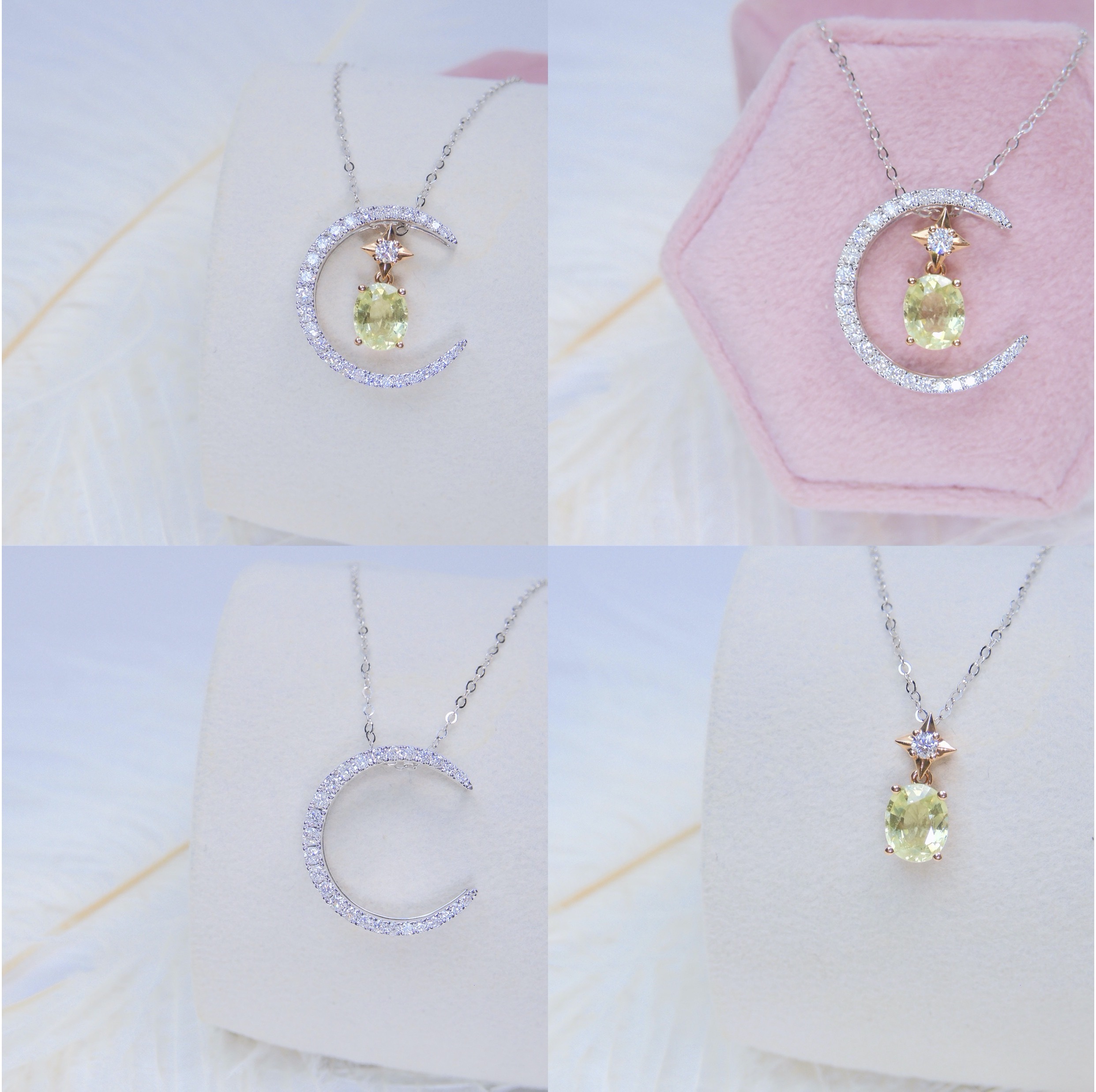 18K金 0.76ct 綠色藍寶石項鏈 (多用款)