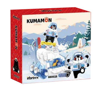 正版授權 Kumamon 熊本熊系列積木880025 ：雪山探險