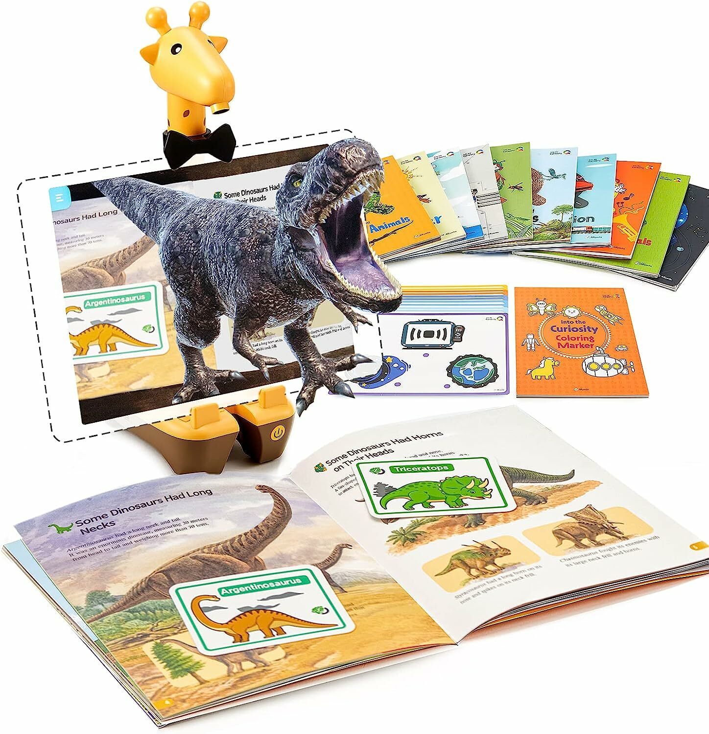 ARpedia 兒童英文繪本 - Into the Curiosity 系列(共10本) + 長頸鹿SPOTTY閱讀支架