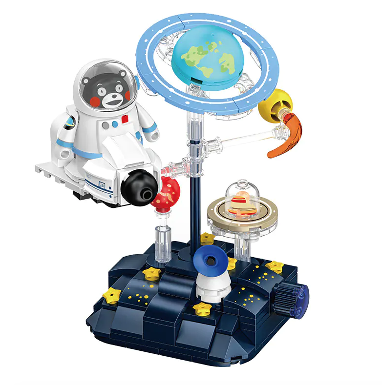 正版授權 Kumamon 熊本熊系列積木880028 ：星際探險