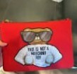 [S] MOSCHINO THIS IS NOT A TOY MOSCHINO TOY POCHETTE,RED, 667111884921 (SM525)
