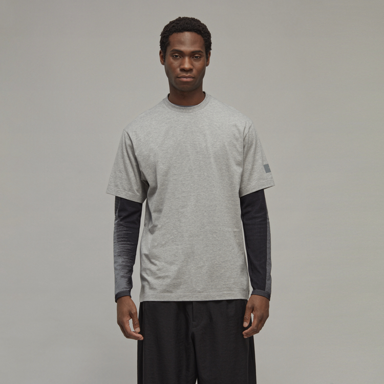【 Y-3 RELAXED SS T 短TEE - 灰 】