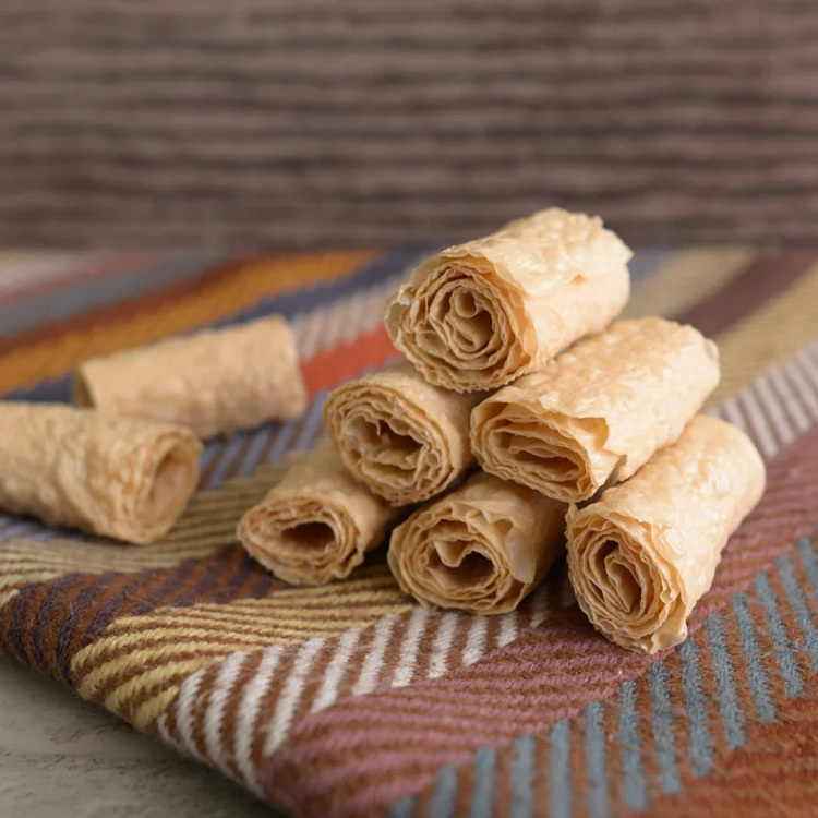 御湯葉手工膨發豆皮捲 | 無油響鈴卷，涮幾秒就能吃