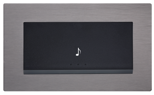 中一 月光系列摩登灰－電鈴押扣蓋板組（橫式） JY-N5561-MRG