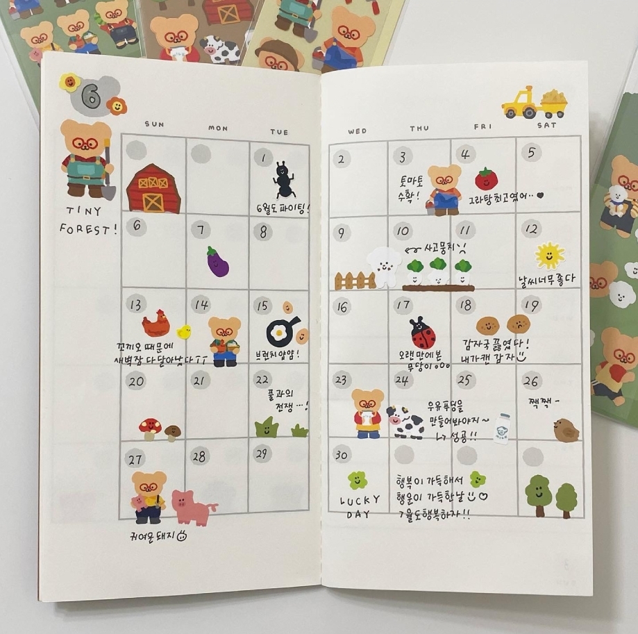 【TETEUM】BEBE 農場系列貼紙